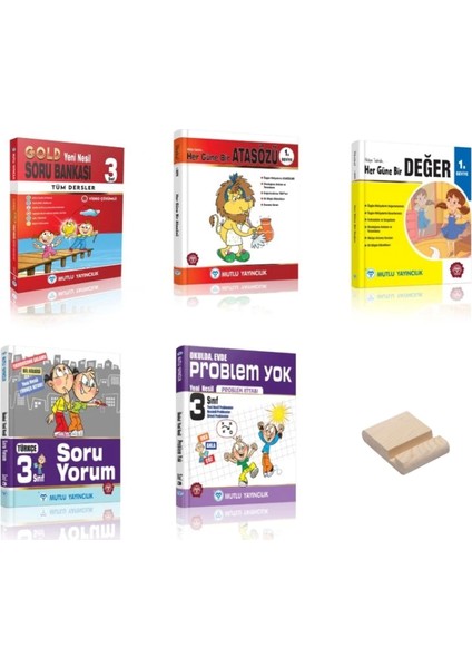3. Sınıf Gold Tüm Dersler Usta Serisi Her Güne Bir Atasözü ve Deyim 5’li Set - Telefon Tutucu