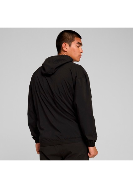 Fit Woven Full Zip Erkek Siyah Ceket indirimleri