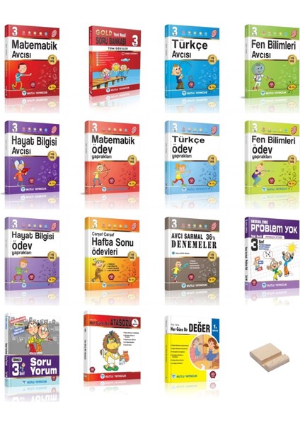 3. Sınıf Gold Tüm Dersler – Avcı Serisi Usta Serisi Her Güne Bir Atasözü ve Deyim Set - Telefon Tutucu 15 Kitap