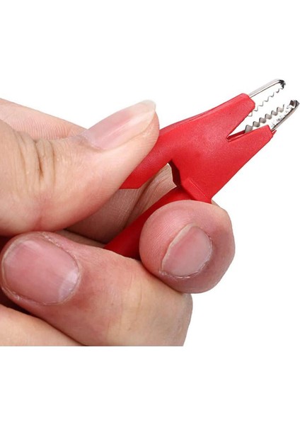 12A Krokodil Krokodil Kablo Çifti 1 Metre Araba Akü Yüksek Akım Probu Multimetre Güç Kaynağı Test