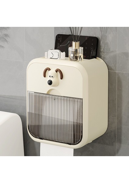 Banyo Kutusu Yumruksuz Duvara Monte Su Geçirmez Ev Kutusu Büyük Rulo Kağıt Depolama Rafı (Yurt Dışından)