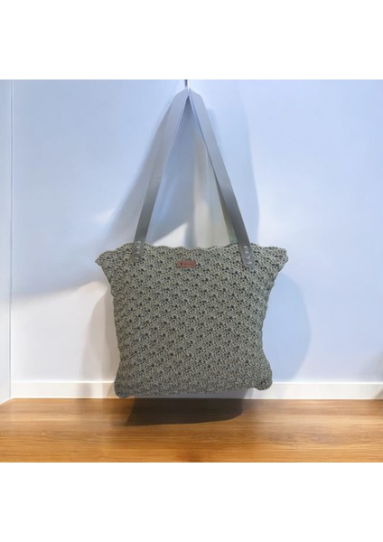 Yeşil Makrome Omuz Çantası modelleri