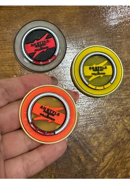 3 Lü Çelik Halkalı Silikon Arma Seti Dikiş Giyim Çanta Aksesuarı 4x4 cm fiyatları