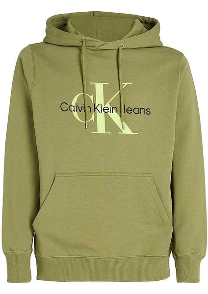 Calvin Klein Erkek Siyah Hooedie Kapüşonlu Sweatshirt