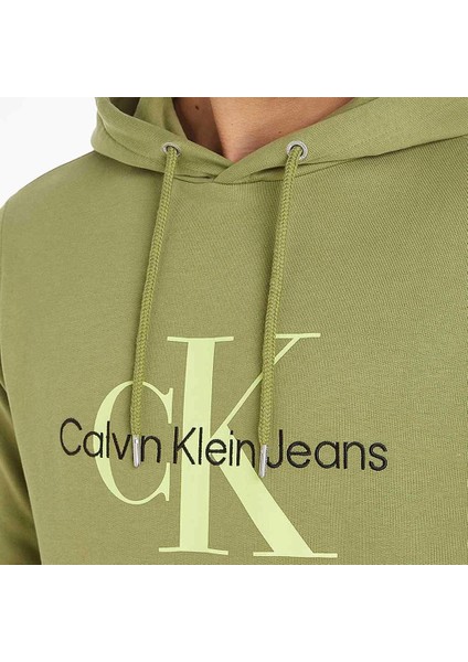 Calvin Klein Erkek Siyah Hooedie Kapüşonlu Sweatshirt