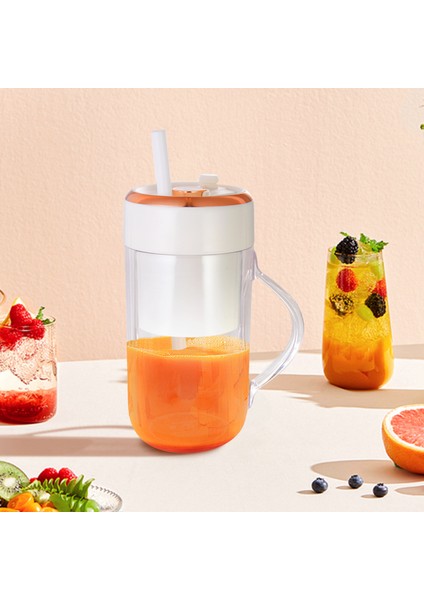 Çok Fonksiyonlu Taşınabilir USB Elektrikli Smoothie Kablosuz Meyve Sıkacağı 330 ml (Yurt Dışından)