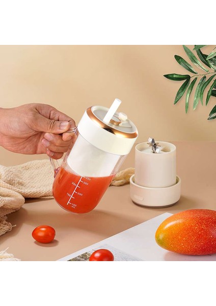 Çok Fonksiyonlu Taşınabilir USB Elektrikli Smoothie Kablosuz Meyve Sıkacağı 330 ml (Yurt Dışından)