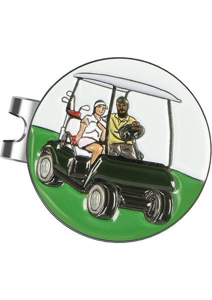 Golf Topu Markeri Şapka Klips Eğitimi Yardım Kulübü Eşya Işaretleyici Araba Deseni (Yurt Dışından)