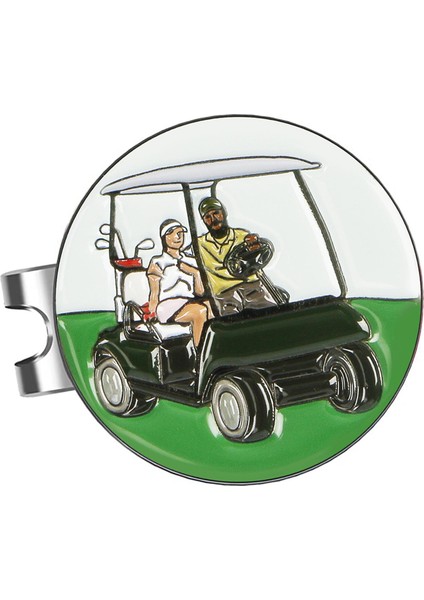 Golf Topu Markeri Şapka Klips Eğitimi Yardım Kulübü Eşya Işaretleyici Araba Deseni (Yurt Dışından)