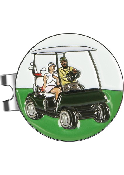 Golf Topu Markeri Şapka Klips Eğitimi Yardım Kulübü Eşya Işaretleyici Araba Deseni (Yurt Dışından)