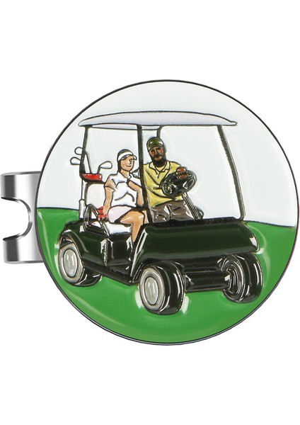 Golf Topu Markeri Şapka Klips Eğitimi Yardım Kulübü Eşya Işaretleyici Araba Deseni (Yurt Dışından)