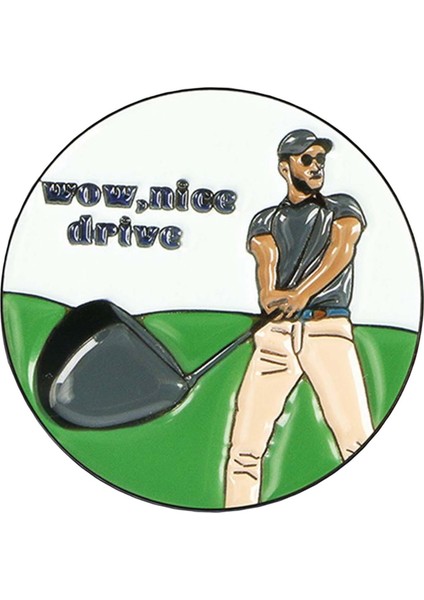 Golf Topu Işaretleyici Emaye Katı Şapka Yok Klip Golf Top Işareti Kadınlar B (Yurt Dışından) fiyatları