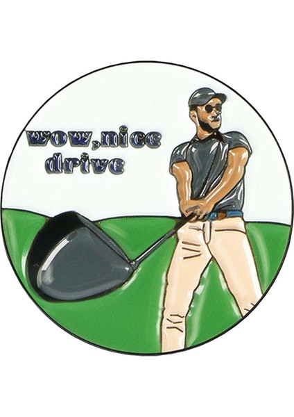 Golf Topu Işaretleyici Emaye Katı Şapka Yok Klip Golf Top Işareti Kadınlar B (Yurt Dışından) modelleri