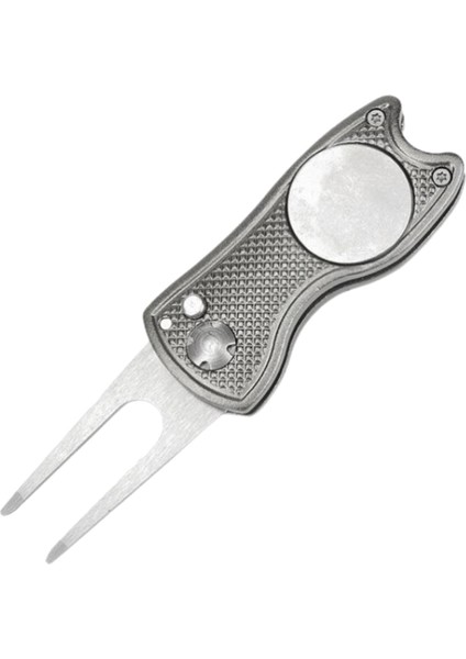 Işaretleyici Temizleyicili Metal Golf Aleti Gri (Yurt Dışından)