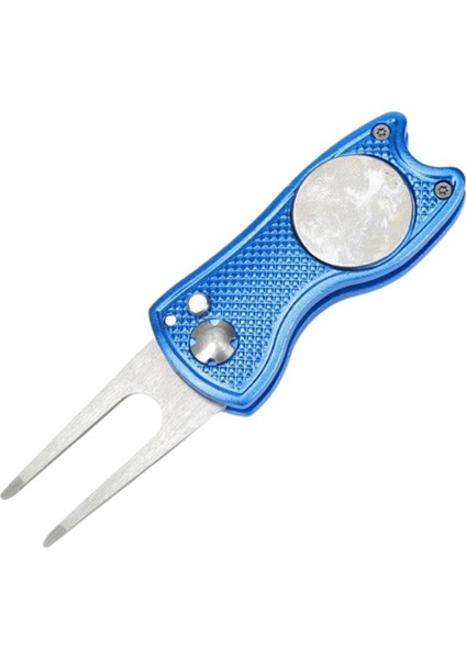 Işaretleyici Temizleyicili Metal Golf Aleti Mavi (Yurt Dışından)