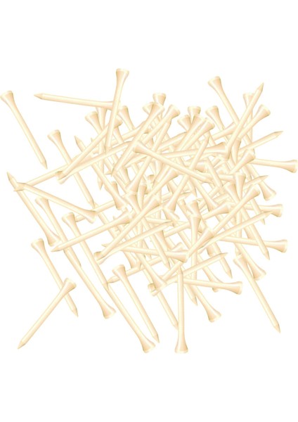 100X Ahşap Golf Tees Vernik Ahşap Golf Tees Golf Eğitimi Için Kadın 70MM (Yurt Dışından) fiyatları