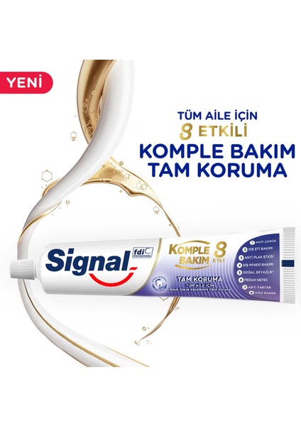 Diş Macunu Komple Bakım 8 Etki Tam Koruma 75 Ml X4 modelleri