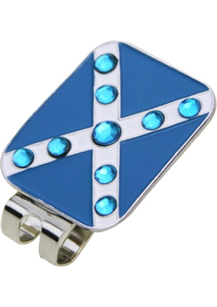 Rhinestone Golf Işaretleyiciler Ayrılabilir Kadın Şğ Anti-Pas Putt Dörtgen Mavi (Yurt Dışından)