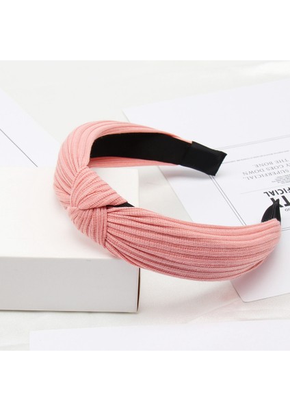 Yuekeda-Yumuşak Düğümlü Kafa Bandı Saç Bandı Bayan Fiyonk Saç Çemberi (Yurt Dışından)