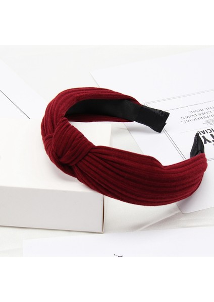 Yuekeda-Yumuşak Düğümlü Kafa Bandı Saç Bandı Bayan Fiyonk Saç Çemberi (Yurt Dışından)