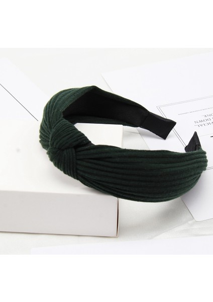 Yuekeda-Yumuşak Düğümlü Kafa Bandı Saç Bandı Bayan Fiyonk Saç Çemberi (Yurt Dışından)