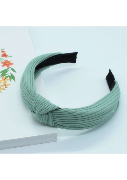 Yuekeda-Yumuşak Düğümlü Kafa Bandı Saç Bandı Bayan Fiyonk Saç Çemberi (Yurt Dışından)