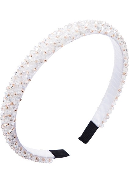 Yuekeda-2 Adet Ince Kenarlı Kristal Kafa Bandı (Yurt Dışından)