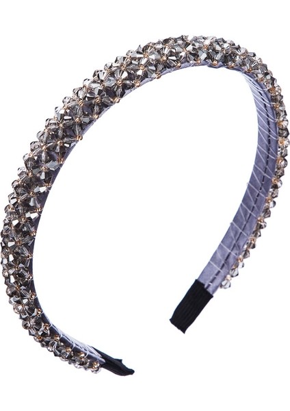 Yuekeda-2 Adet Ince Kenarlı Kristal Kafa Bandı (Yurt Dışından)