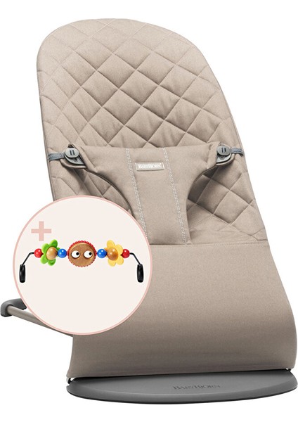Balance Bliss Ana Kucağı Cotton Oyuncaklı /Sand Grey
