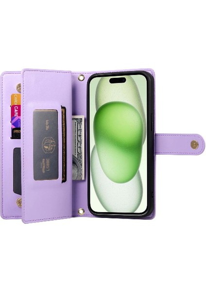 IPhone 15 Için Flip Case Artı Iş Crossbody Kayış Çok Fonksiyonlu (Yurt Dışından) fiyatları