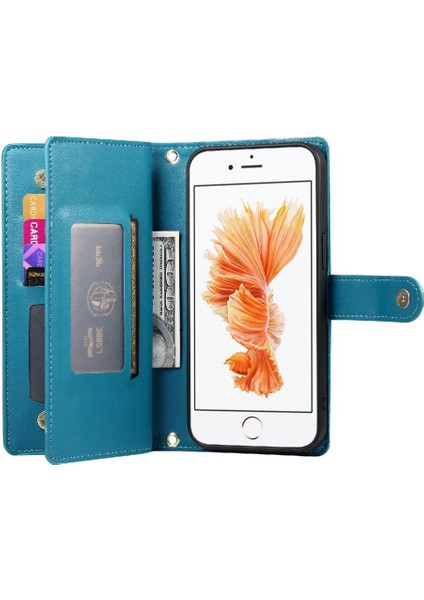 IPhone 7/8 Cüzdan Çok Fonksiyonlu Standı Iş Crossbody Için Flip Case (Yurt Dışından)