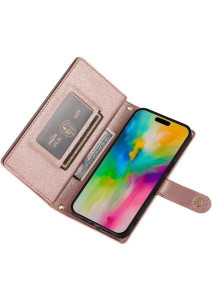 IPhone 16 Için Flip Case Pro Max Çok Fonksiyonlu Cüzdan Crossbody Kayış (Yurt Dışından) indirimleri