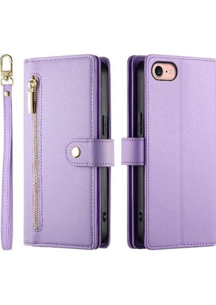 IPhone 7/8 Cüzdan Çok Fonksiyonlu Standı Iş Crossbody Için Flip Case (Yurt Dışından)