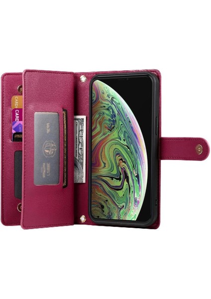 IPhone Xs Max Çok Fonksiyonlu Cüzdan Iş Crossbody Için Flip Case (Yurt Dışından) fırsatları