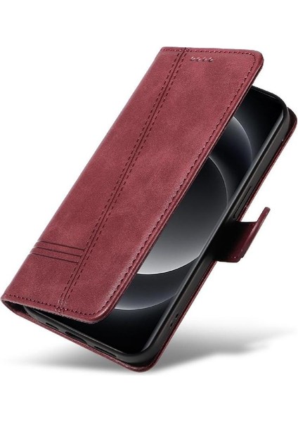 Xiaomi 14 Ultra Kredi Kartı Yuvası ile Preslenmiş Pu Deri Için Filp Durumda (Yurt Dışından)