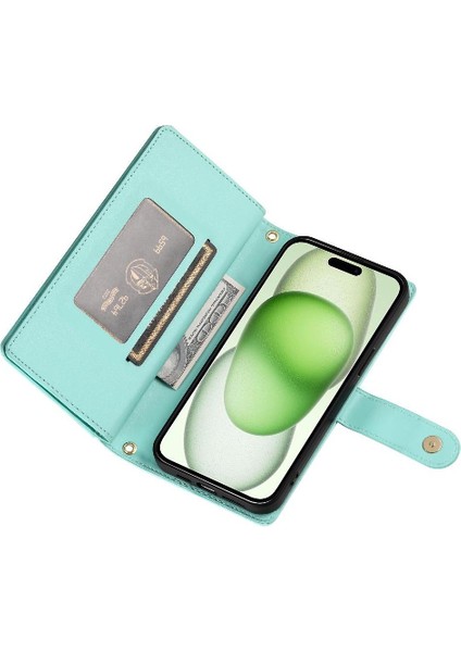 IPhone 15 Için Flip Case Artı Iş Crossbody Kayış Çok Fonksiyonlu (Yurt Dışından) fiyatları