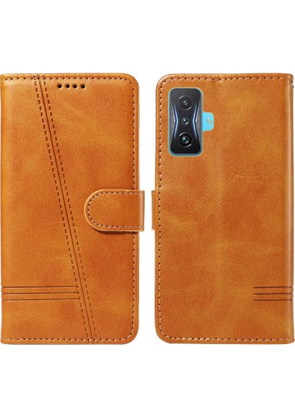 Xiaomi Poco F4 Gt Cüzdan Telefon Kılıfı Için Filp Durumda Pu ile Ayrılabilir Siyah (Yurt Dışından)