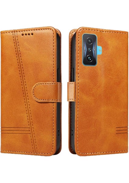 Xiaomi Poco F4 Gt Cüzdan Telefon Kılıfı Için Filp Durumda Pu ile Ayrılabilir Siyah (Yurt Dışından)
