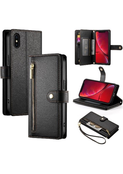 IPhone X/xs Cüzdan Çok Fonksiyonlu Iş Crossbody Kayış Için Flip Case (Yurt Dışından) fiyatları