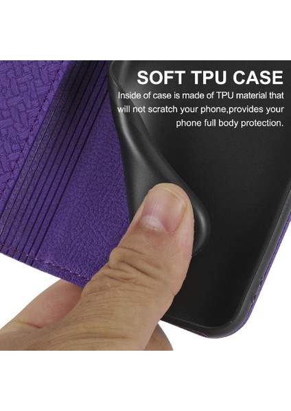 IPhone 16 Için Kılıf Pro Pu Deri Kapak Kredi Kartı Tutucu Flip Folio Kitap (Yurt Dışından)