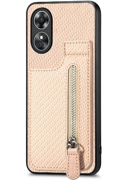 Oppo A17 Için Kılıf Manyetik Araç Montaj Standı Fermuar Cüzdan Crad Yuvası (Yurt Dışından) modelleri
