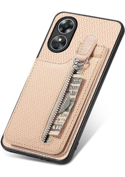 Oppo A17 Için Kılıf Manyetik Araç Montaj Standı Fermuar Cüzdan Crad Yuvası (Yurt Dışından) fırsatları