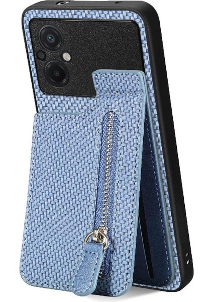 Xiaomi Poco M5 4g Manyetik Araç Montaj Fermuar Standı Crad Yuvası Cüzdan (Yurt Dışından)