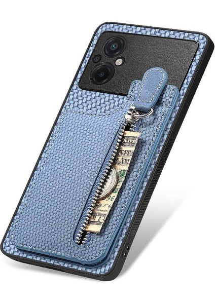 Xiaomi Poco M5 4g Manyetik Araç Montaj Fermuar Standı Crad Yuvası Cüzdan (Yurt Dışından)