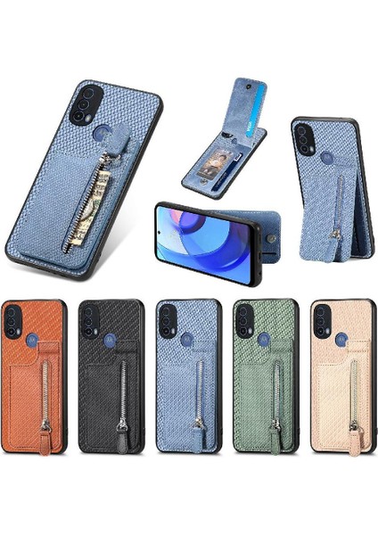 Motorola Moto E20/E30 Standı Cüzdan Manyetik Araç Montaj Fermuar Crad (Yurt Dışından) indirimleri