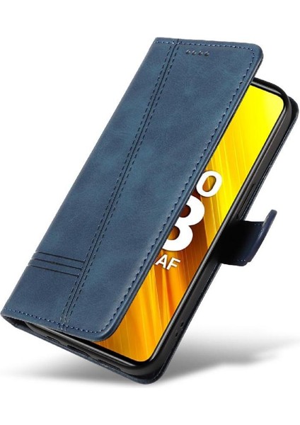 Xiaomi Poco X3 Nfc Için Kredi Kartı Yuvası ile Ayrılabilir Siyah Pu (Yurt Dışından)