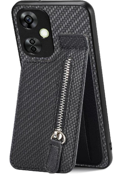 Oneplus Nord Ce 3 Lite Crad Yuvası Cüzdan Fermuar Standı Manyetik Araba Için Kılıf (Yurt Dışından)