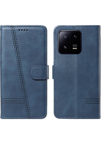Xiaomi 13 Için Filp Durumda Ayrılabilir Siyah Bilezik Preslenmiş Pu Deri Telefon (Yurt Dışından) fiyatları