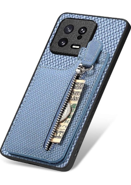 Xiaomi 13 Için Kılıf Standı Manyetik Araç Montaj Cüzdan Fermuar Crad Yuvası (Yurt Dışından) fırsatları