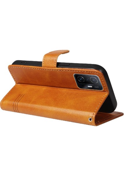 Xiaomi 11T/11T Pro Için Filp Durumda Ayrılabilir Siyah Bilezik Preslenmiş Pu Kılıf (Yurt Dışından) fiyatları
